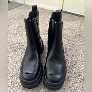 Dream Cloud Faux-Leather Super Lug Bootie